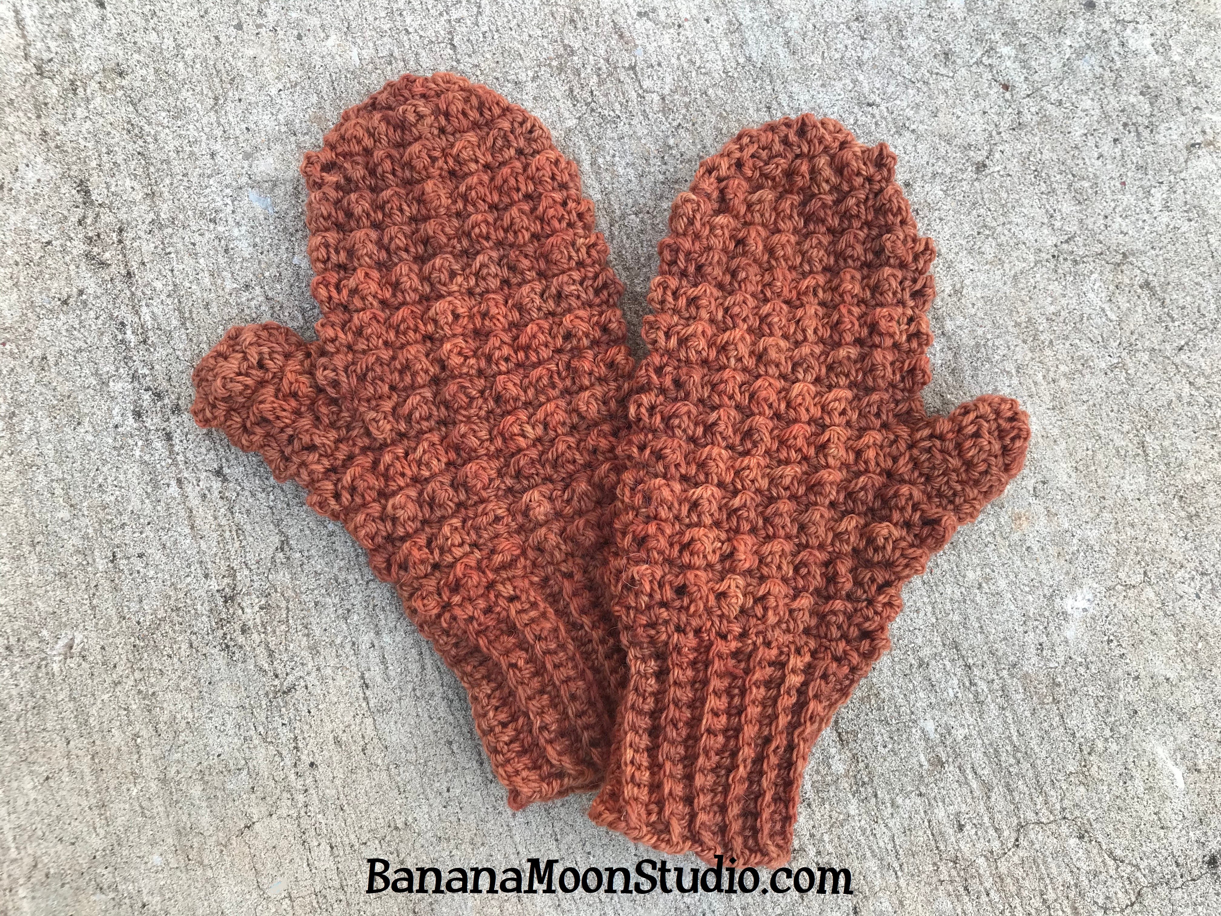 Free Crochet Mitten Pattern from Banana Moon Studio
