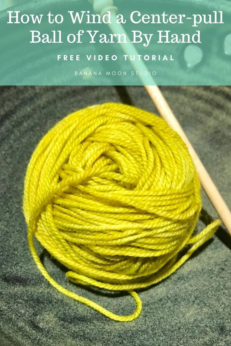 Learn to wind a center-pull ball of yarn completely by hand! #yarn #yarnlove #crochet #knitting