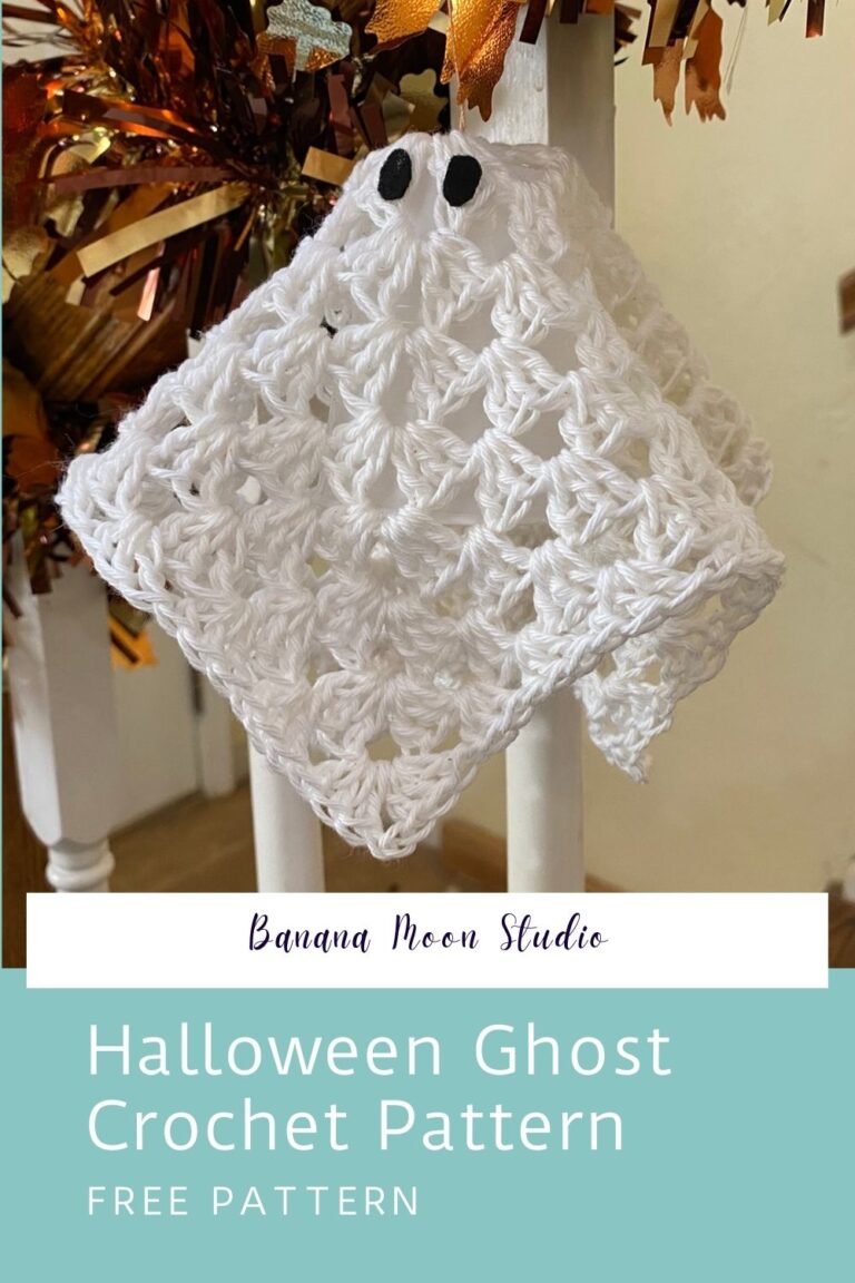 Free Halloween Ghost Crochet Pattern • Banana Moon Studio