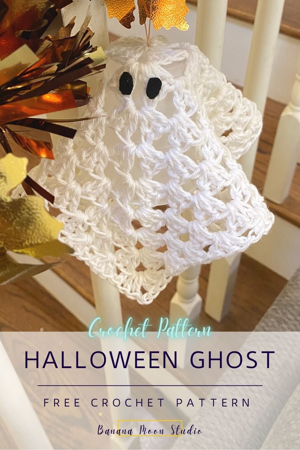 Free Halloween Ghost Crochet Pattern • Banana Moon Studio