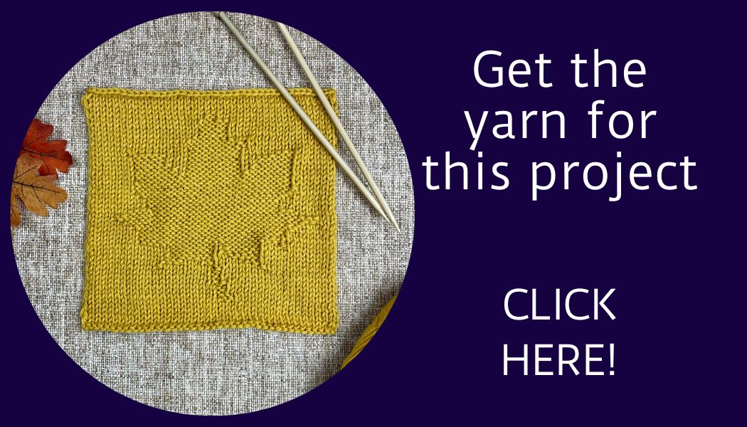 Free Maple Leaf Knitting Pattern • Banana Moon Studio Crochet, Knit