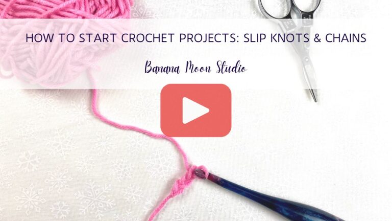 7 Basic Crochet Stitches for Beginners • Banana Moon Studio