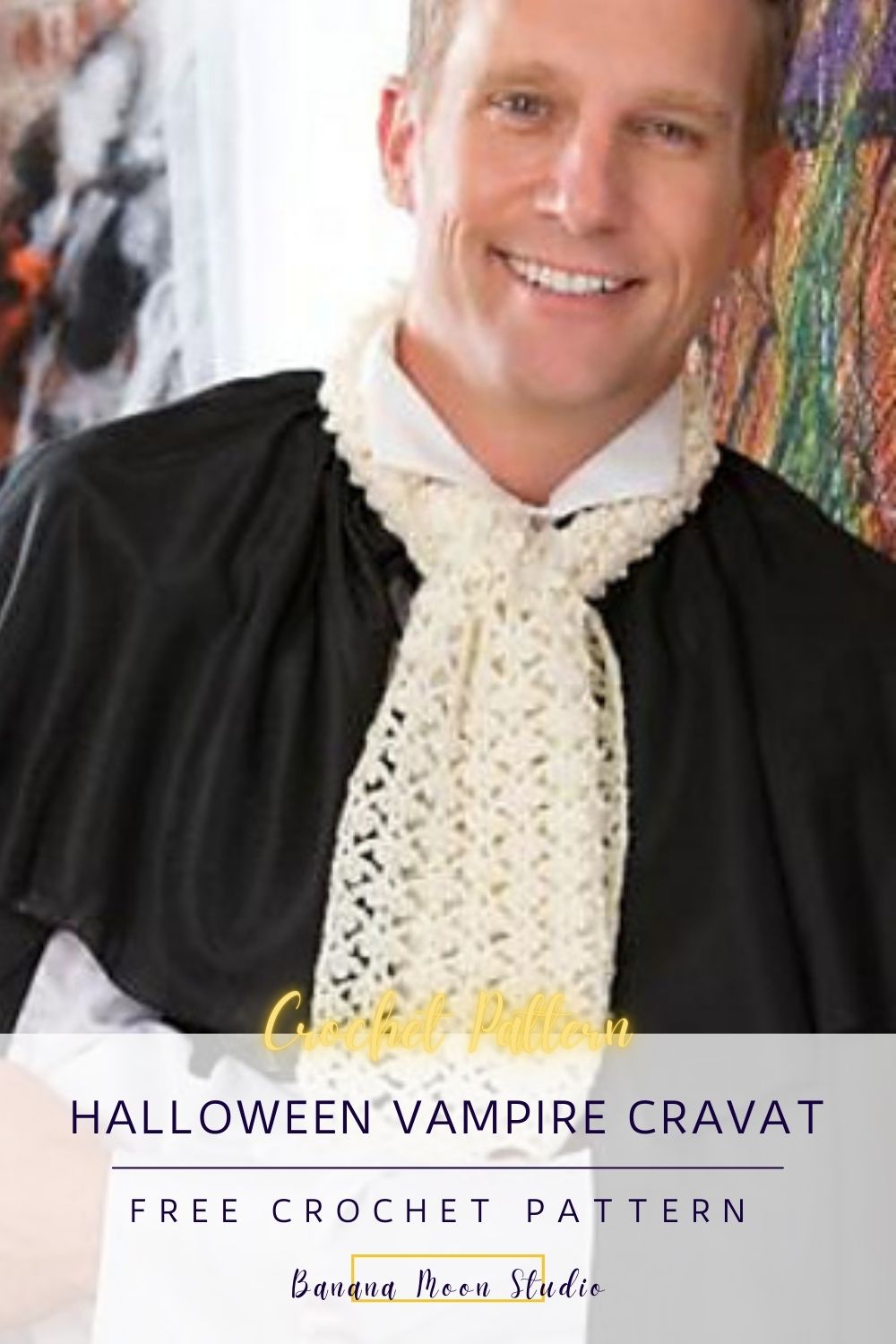 Vampire Weekend Croakerman Pattern Free Crochet Halloween Costume Pattern: Vampire Ascot • Banana Moon Studio