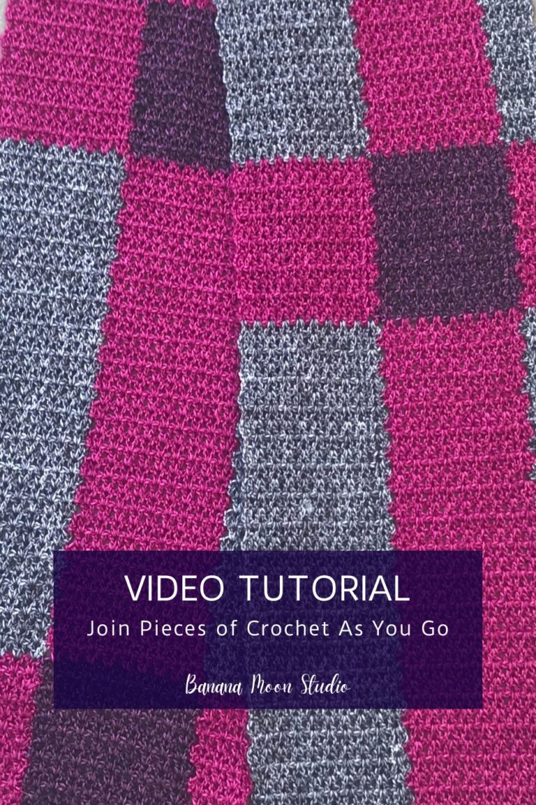 Join Pieces of Crochet With Slip Stitches As You Go • Banana Moon Studio