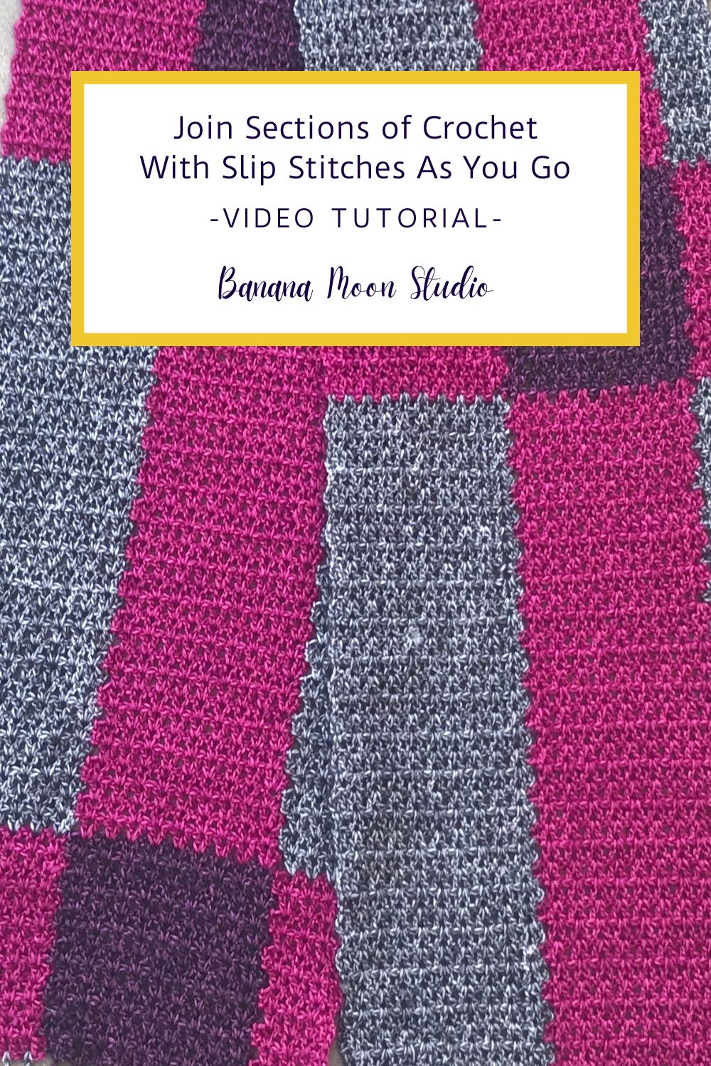 Join Pieces of Crochet With Slip Stitches As You Go • Banana Moon Studio