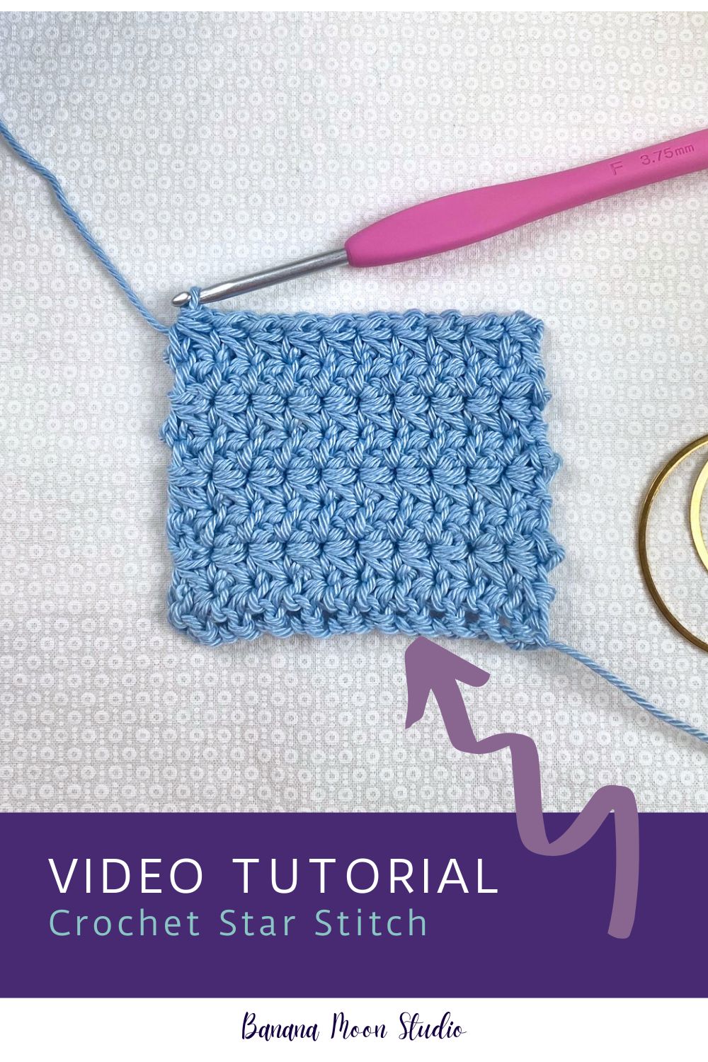 Free Crochet Star Stitch Tutorial • Banana Moon Studio