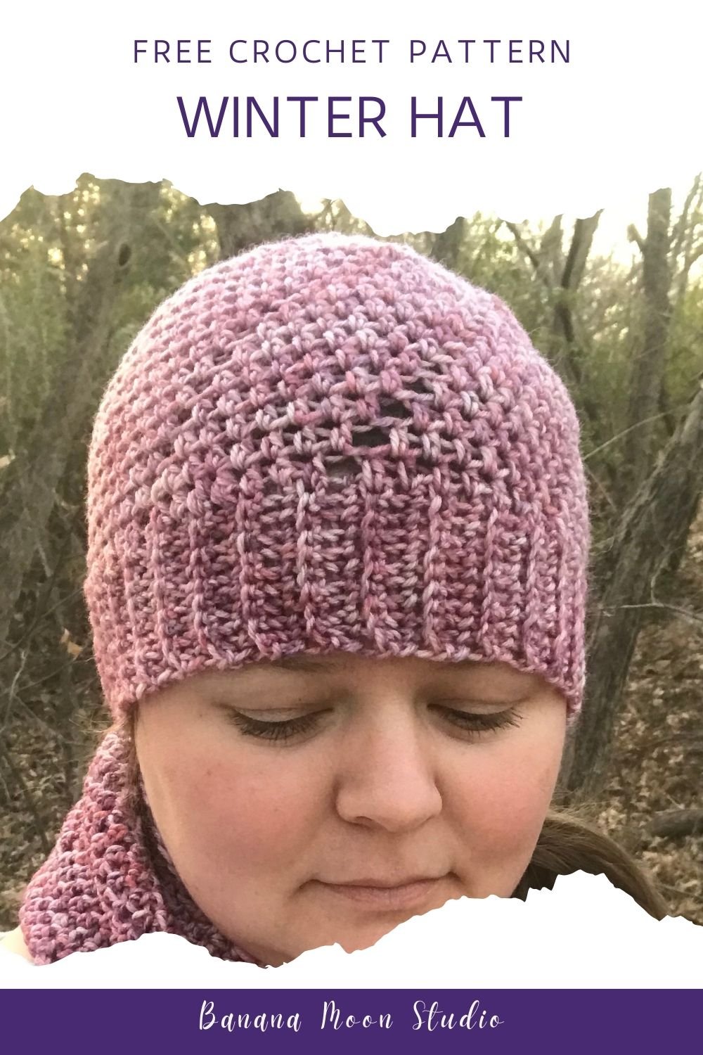 Free Crochet Hat Pattern for Adults, Haileyville Hat • Banana Moon Studio